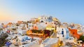 Santorini sunset (Oia) - Greece Royalty Free Stock Photo