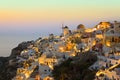 Santorini sunset (Oia) - Greece Royalty Free Stock Photo