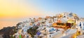 Santorini sunset (Oia) - Greece Royalty Free Stock Photo