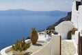 Santorini, deck over the sea