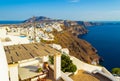 Santorini top striking view Greece