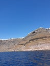 Santorini town on cliff