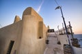 Santorini town homes. Oia cityscape