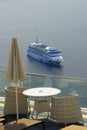 Santorini, view from balcony.