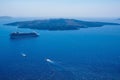 Santorini volcano view. Santorini, Cyclades, Greece Royalty Free Stock Photo