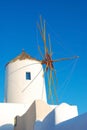 Santorini windmill Royalty Free Stock Photo