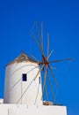 Santorini windmill, Oia, Greece Royalty Free Stock Photo