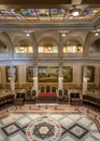 Interior of Coffee Museum Museu do Cafe former Coffee Stock Exchange Building Bolsa do Cafe - Santos, Sao Paulo, Brazil Royalty Free Stock Photo