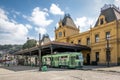 Old Valongo Train Station and Santos Touristic Tram - Santos, Sao Paulo, Brazil Royalty Free Stock Photo