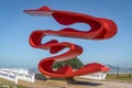 Sculpture by Tomie Ohtake at Marine Outfall Emissario Submarino - Santos, Sao Paulo, Brazil