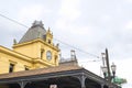 Details of the touristic tram of Santos