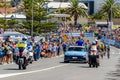 Santos Tour Down Under race THINK! Road Safety Men\'s Stage 5 Christies Beach - Willunga Hill start