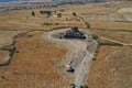 Santu Antine nuragic stone age Sardinia Nuraghe aerial