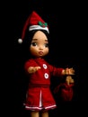 Santy doll , a doll wear santa dress Royalty Free Stock Photo