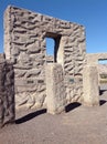 Sanuel Hlll`s Stonehenge at  Mary Hill in washington ,USA Royalty Free Stock Photo