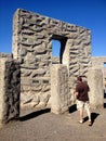 Sanuel Hlll`s Stonehenge at  Mary Hill in washington ,USA Royalty Free Stock Photo