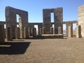 Sanuel Hlll`s Stonehenge at  Mary Hill in washington ,USA Royalty Free Stock Photo