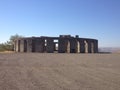 Sanuel Hlll`s Stonehenge at  Mary Hill in washington ,USA Royalty Free Stock Photo