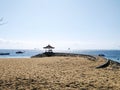 Sanur beach in the afternoon