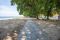 The Sanur beach path located in Sanur, Bali, Indonesia.