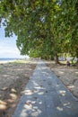 The Sanur beach path located in Sanur, Bali, Indonesia. Royalty Free Stock Photo