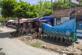 The Sanur beach path with small shops and stalls in Sanur, Bali, Indonesia. Royalty Free Stock Photo