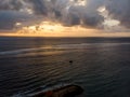 Sanur Beach at sunrise with beautiful scenery, Bali, Indonesia Royalty Free Stock Photo