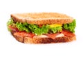 Sanwich with salmon Royalty Free Stock Photo