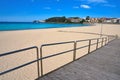 Sanxenxo also Sanjenjo Silgar beach in Pontevedra Royalty Free Stock Photo