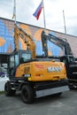 Sany sy155w excavator at Philconstruct in Pasay, Philippines