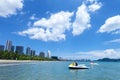 Sanya Bay ,Hainan Island,China Royalty Free Stock Photo