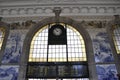 Sao Bento Central Railway Station Building interior in Downtown of Porto Portugal