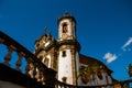 Sao Joao del Rei, Minas Gerais, Brazil: Sao Francisco de Assis church, one of the main church of rural colonial town of Sao Joao Royalty Free Stock Photo