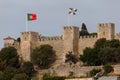 Sao Jorge Castle in Lisbon, Portugal Royalty Free Stock Photo