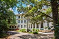 SAO JOSE DOS CAMPOS, SAO PAULO, BRAZIL - DECEMBER 27, 2018: Vicentina Aranha Park main building, former sanatorium Royalty Free Stock Photo