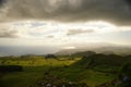 Sao Miguel green landscape, Azores, Portugal Royalty Free Stock Photo