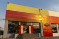 Facade of the Kia Motors Brand Vehicle Dealership, in the south of Sao Paulo