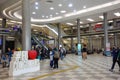 Sao Paulo, Brazil: Congonhas airport entrance lobby and escalator