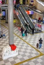 Sao Paulo, Brazil: Congonhas airport entrance lobby and escalator