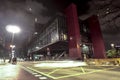 Front to The Sao Paulo Museum of Art MASP. The building is a symbol of Brazil. located on Royalty Free Stock Photo