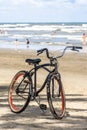 bicycle parking on the beach
