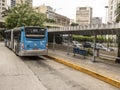 Bus and passenger movement of the Bandeira Bus Terminal