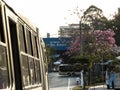 Traffic on exit of Santo Amaro bus terminal