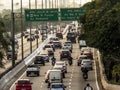 Traffic jam in Marginal Tiete Avenue