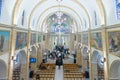 Inside view of he Our Lady Appeared church Royalty Free Stock Photo