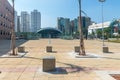 New modern Eucalipto subway station in Sao Paulo