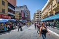 25 de Marco Street, popular shopping street in downtown Sao Paulo - Sao Paulo, Brazil Royalty Free Stock Photo