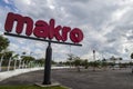 Makro sign at branch. Makro is an international brand of Warehouse clubs Royalty Free Stock Photo