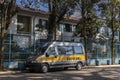 School vans in front of the Children`s Home in Sao Paulo