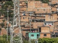 Shacks in the favellas, a poor neighborhood in Sao Paulo, big city in brazil